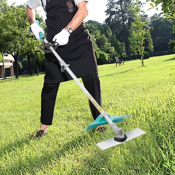 Cordless Lawn Trimmer, 24V 6Ah Lithium Battery, 1300W Brushless Motor, 11000 RPM with 5.57ft Pole, for Garden & Farm