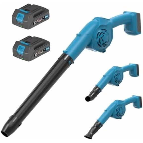 Cordless Leaf Blower, 320 CFM 180 MPH 3 Speed Lightweight mini Electric Cordless Blower with 2 X 3.0Ah Battery and Charger for Yard Cleaning Lawn Care Snow Blowing$$Garden & Patio
