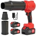 thumbnail image 1 of Cordless Leaf Blower, 95,000RPM 110MPH Leaf Blower with 2×4.0Ah Batteries and Charger, Handheld Blower for Patio Cleaning Blowing Leaves & Dust, Red, 1 of 11