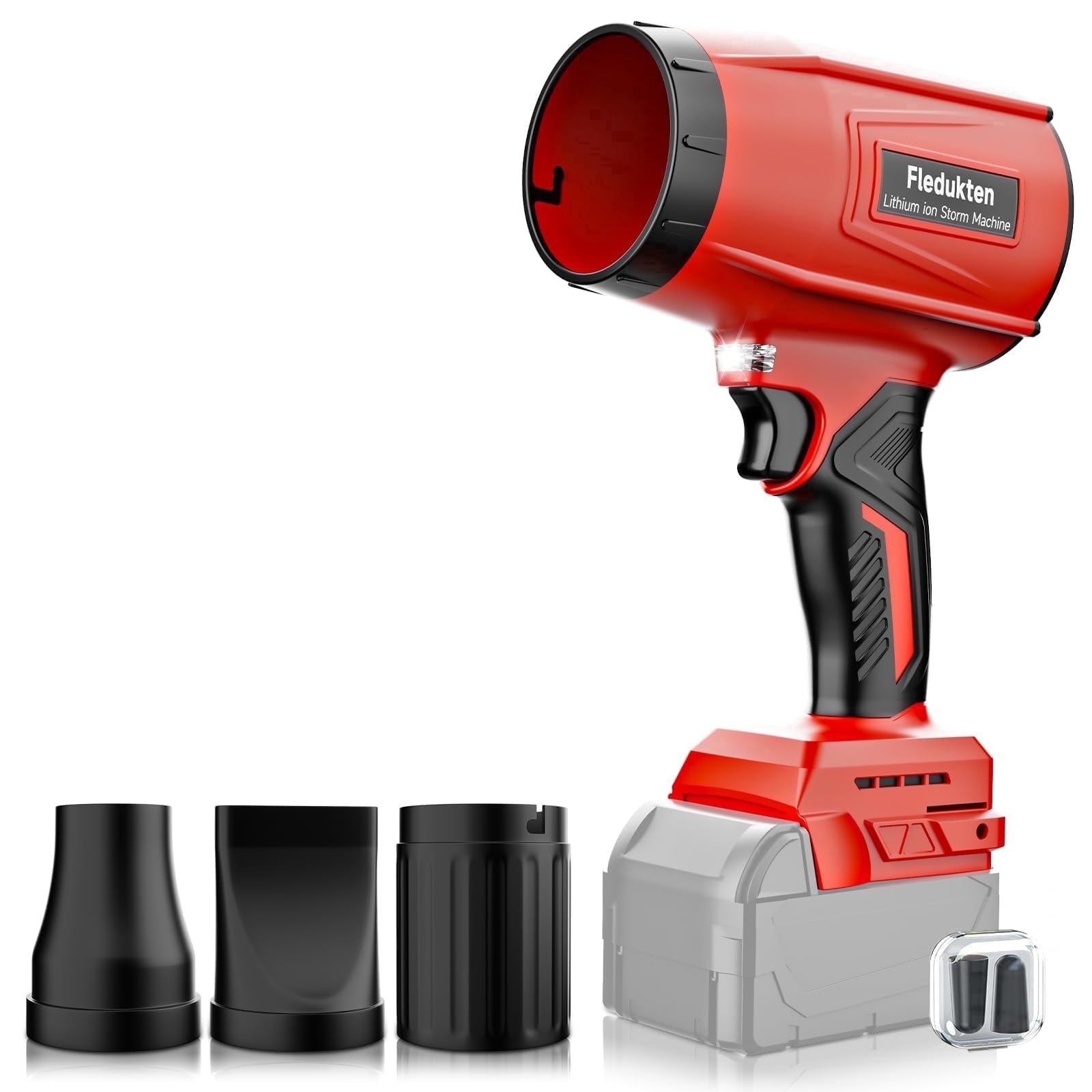 Cordless Leaf Blower Compatible with Milwaukee 18V Battery, 800,000 RPM Brushless Turbo Jet Blower, Lightweight Handheld Dust Blower for Patio, Lawn & Garage (Tool Only)