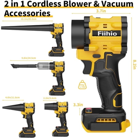 Cordless Leaf Blower Compatible with 18V/20V Max Battery