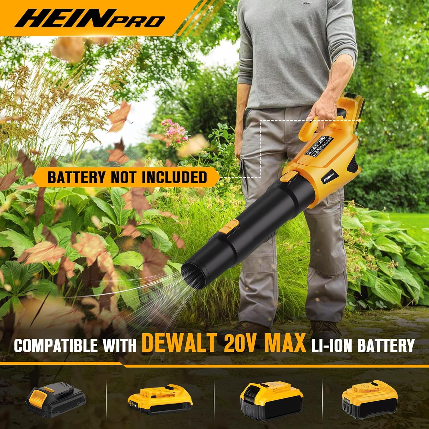Cordless Leaf Blower & Jobsite Fan Compatible with  20V  Battery