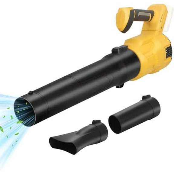 Cordless Leaf Blower for Dewalt 20V Battery,Handheld Blowers with 3 Speed,Max 600 CFM/200 MPH Turbo Boost Mode,2 Nozzle, Leaf Blower Cordless for Lawn Care,Yard and Snow Blowing(Tool only)