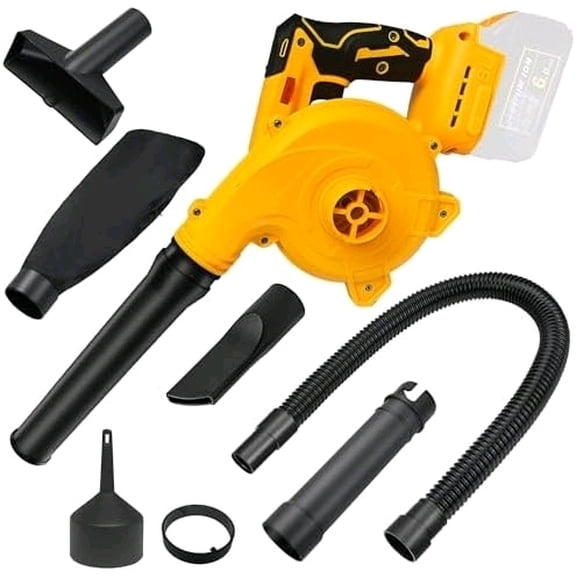 Cordless Leaf Blower for Dewalt 20V Max Battery, Jobsite Air Blower with Brushless Motor,6 Variable Speed Up to 180MPH,2-in-1 Handle Electric Blower and Vacuum Cleaner(Battery Not Included)