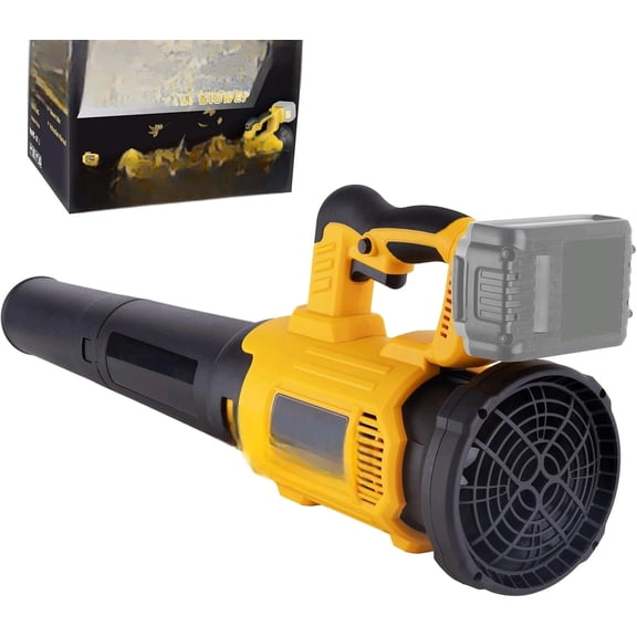 Cordless Leaf Blower Fit for Dewalt, 650 CFM Electric Leaf Blower, with Brushless Motor Built-in Protection Device, Variable Speed, Turbo Mode, for Driveway Lawn Care, Yard, Snow(NO Battery)