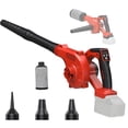 thumbnail image 1 of Cordless Leaf Blower for Milwaukee 18V Battery, 4 in 1 Blower/Vacuunm/Inflator/Deflator, Electric Mini Leaf Blower, 3 Speeds, 190 MPH with Extended Tube for Lawn Care(Bare Tool Only), 1 of 8