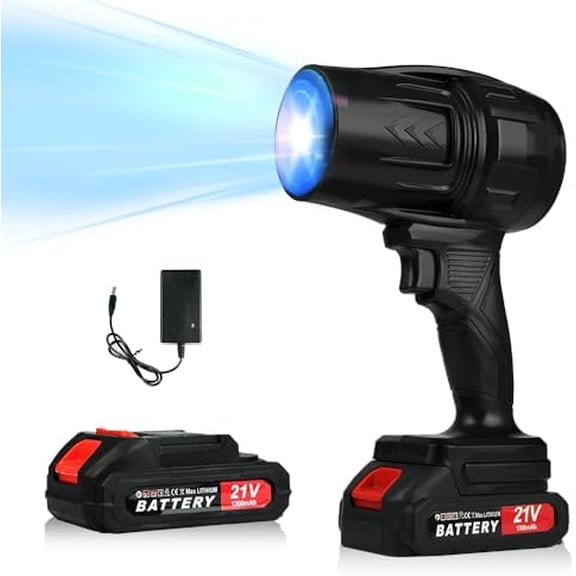 Cordless Leaf Blower Variable Speed,21V 1.7LB Lightweight Handheld Blower with 1 Pack Battery&30 Mins Runtime,for Yard,Patio,Car Drying,Snow,Garage,Deck Cleaning$$Garden & Patio