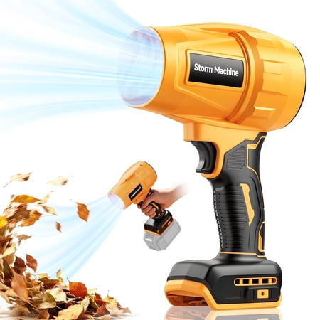 Cordless Leaf Blower Compatible with Dewalt 20V Max Battery, Cordless Dust Blower, Electric Turbo Jet Blower Handheld Battery Powered with Brushless Motor for Patio Garden Lawn (No Battery)