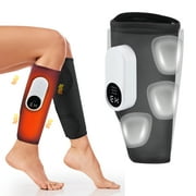 Cordless Leg Massager, Calf Leg Compression Massager for Circulation with 3 Heat Levels 3 Modes & Intensities, Air Compression Wraps for Calves for All Size, Relives Muscle Ache Fatigue, 2Pcs