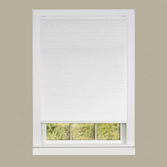 Achim Home Furnishing Window Blinds: Cordless Honeycomb Cellular Pleated Shades (White, 39" x 64")