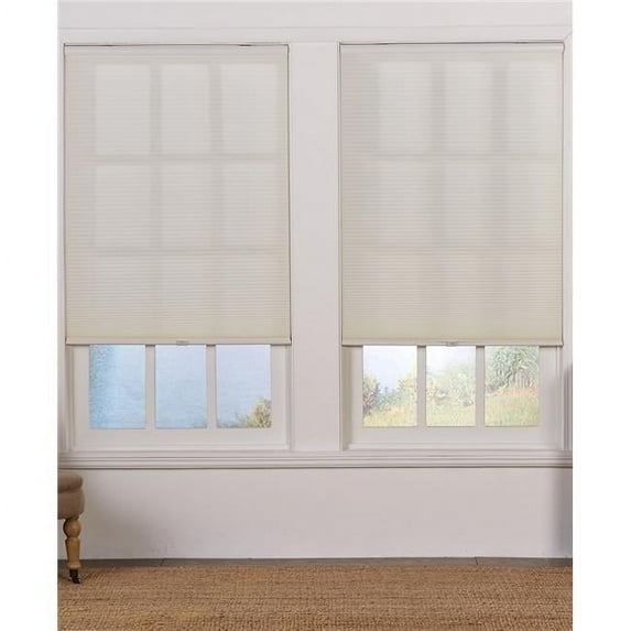 Cordless Light Filtering Cellular Shade, Cream - 35 x 64 in.