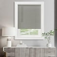 thumbnail image 1 of Cordless Light Filtering Mini Blind - 26 Inch Width, 64 Inch Length, 1" Slat Size - Grey - Cordless GII Morningstar Horizontal Windows Blinds for Interior by  Home Decor, 1 of 4