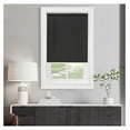 thumbnail image 1 of Cordless Light Filtering Mini Blind - 36 Inch Width, 64 Inch Length, 1" Slat Size - Black - Cordless GII Morningstar Horizontal Windows Blinds for Interior by Achim Home Decor, 1 of 6