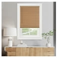 thumbnail image 1 of Cordless Light Filtering Mini Blind - 36 Inch Width, 64 Inch Length, 1" Slat Size - Woodtone - Cordless GII Morningstar Horizontal Windows Blinds for Interior by Achim Home Decor, 1 of 6