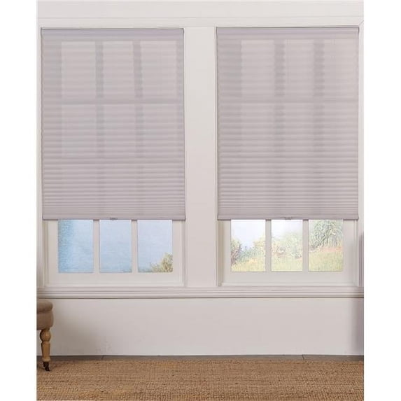Cordless Light Filtering Pleated Shade, Silver Gray - 71 x 72 in.