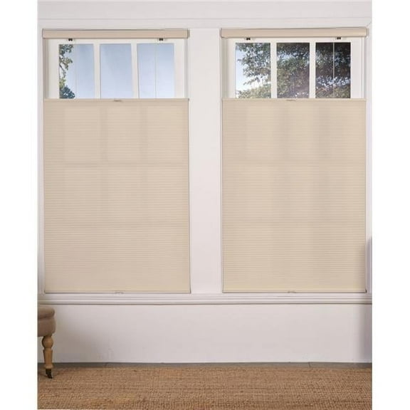 Cordless Light Filtering Top Down Bottom Up Shade, Alabaster - 45.5 x 64 in.
