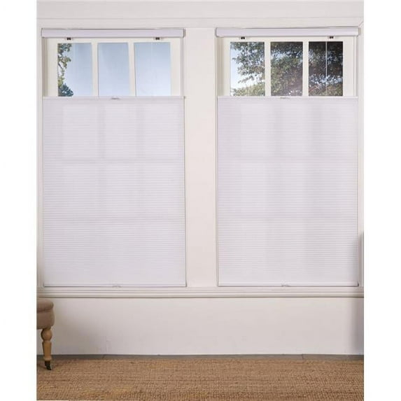 Cordless Light Filtering Top Down Bottom Up Shade, White - 38 x 64 in.