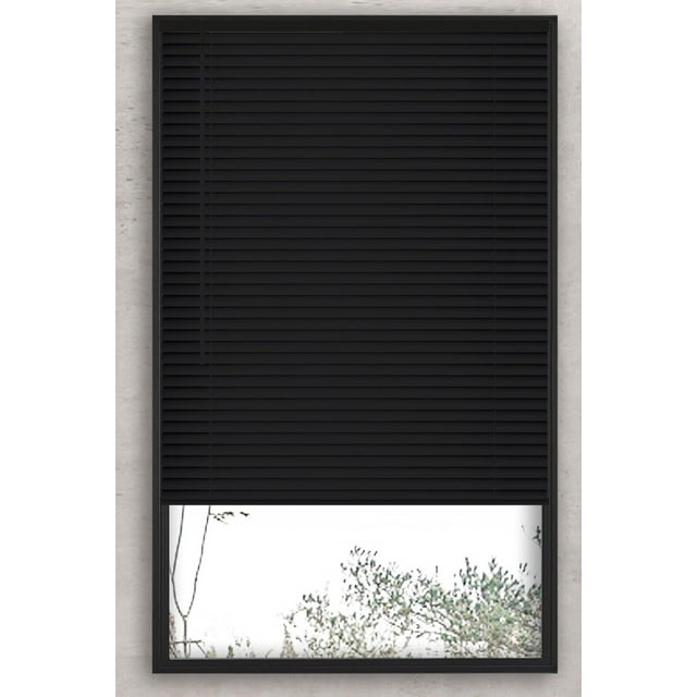 Cordless Light Filtering Window Blinds, Horizontal Vinyl Mini Blinds