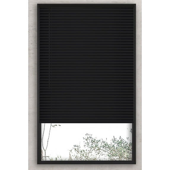 Cordless Light Filtering Window Blinds, Horizontal Vinyl Mini Blinds/Shades, 1" Slats, Easy Install