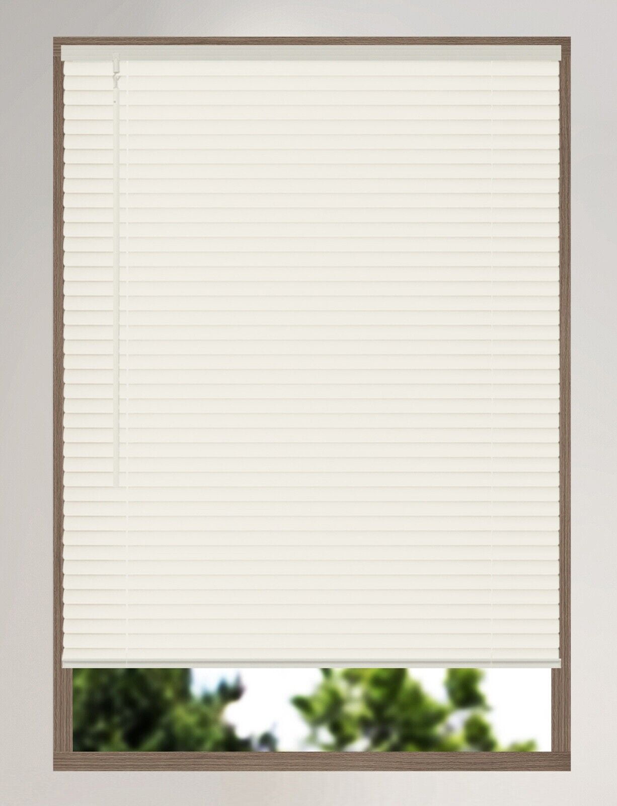 Cordless Light Filtering Window Blinds, Horizontal Vinyl Mini Blinds