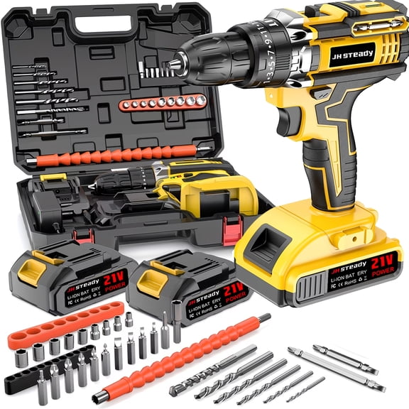 Cordless Lithium Battery Drill, 21V Brushless Impact Wrench, Suitable for Automobiles, Construction, Heavy-duty DIY Tools, Father's Day, Men's Gift