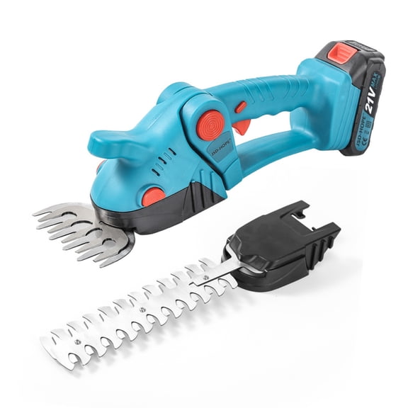 Cordless Lithium-Ion Hedge Trimmer-Electric Gardening Shears for Lawn&Shrub Pruning, Lightweight Handheld Clipper with Dual-Action Blades, Ideal for Home Garden&Greenbelt Maintenance