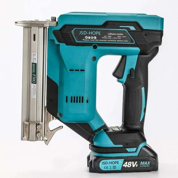 Cordless Lithium-Ion Nail Gun-Electric Brad Nailer&Stapler for Woodworking,Rechargeable Framing/Finish Nail Gun for DIY Home Decoration,No Air Compressor Needed