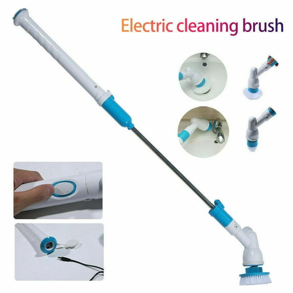 Cordless Long Handle Electric Mop, Household Cleaning Tool, Portable Spin Scrubber,for Bathroom/Wall/Tile Floor/Bathtub/Baseboard/Toilet/Kitchen
