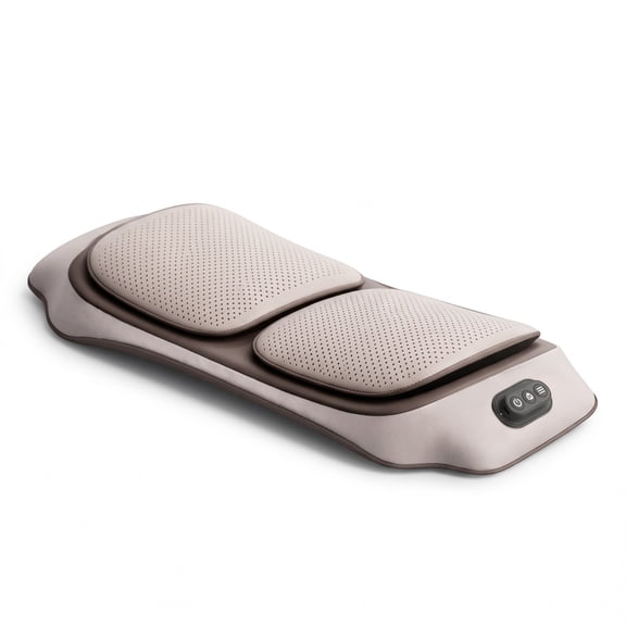 Cordless Lumbar Massage Pillow with Heat, Airbag Stretch & Vibration, Ergonomic Waist Support Massager for Home Office Bed Use