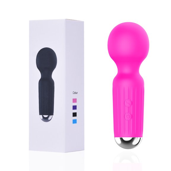 Cordless Mini Body Therapy Massager Mini Vibration Massager Rose Red