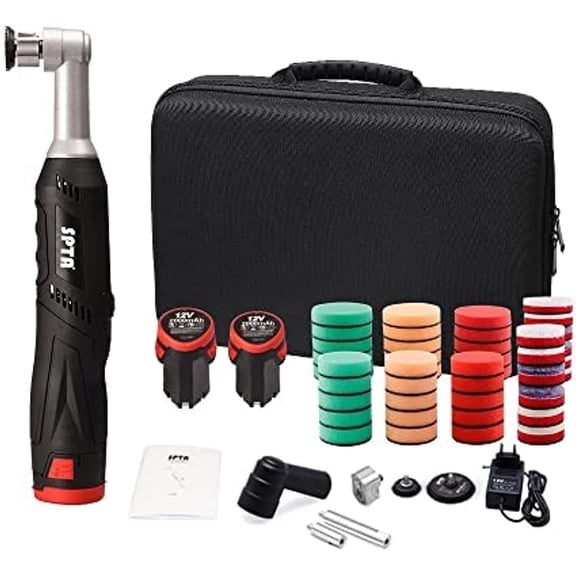 Cordless Mini Car Polisher, 12V Micro Cordless Scratches Killer Car Polisher RO/DA Mini Car Polisher for polishing, Sanding and Cleaning