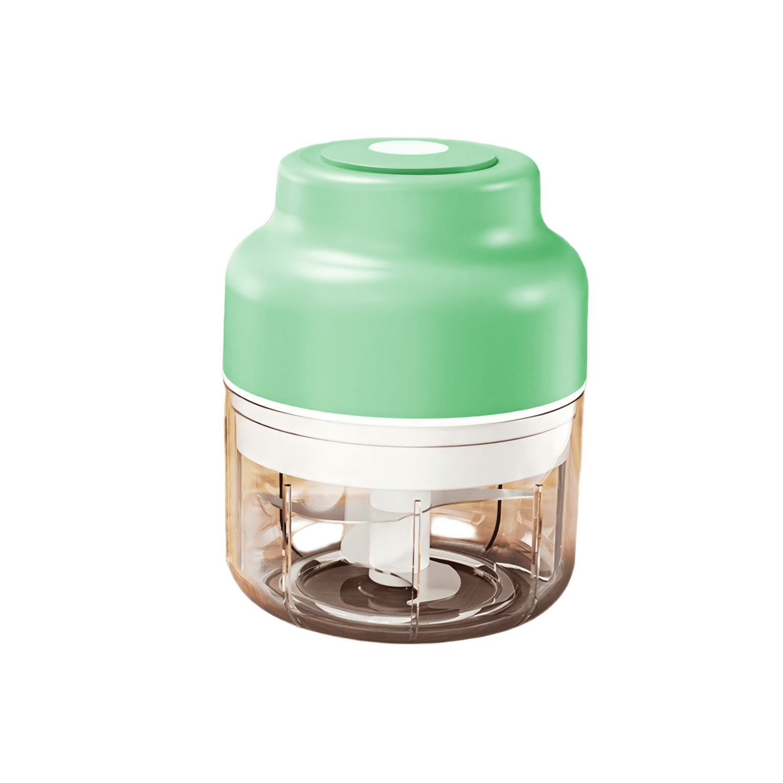 Cordless Mini Electric Garlic Chopper, 250ml Portable Food Processor & Meat Grinder, USB Rechargeable Vegetable Mincer with 3 Sharp Blades for Meal Prep, Baby Food & Seasoning, Alpine White