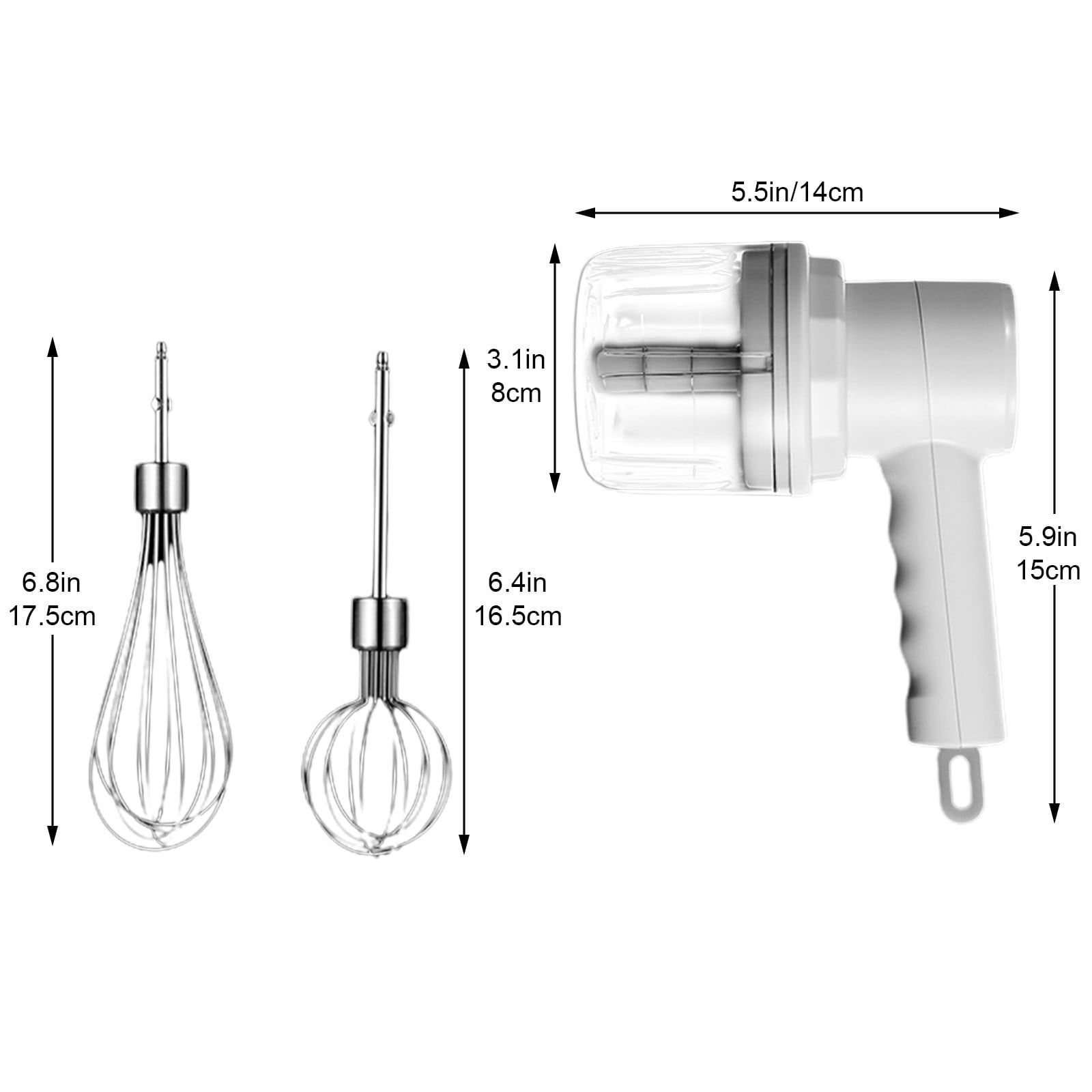Cordless Mini Hand MixersWireless Electric Whisks Portable Electric