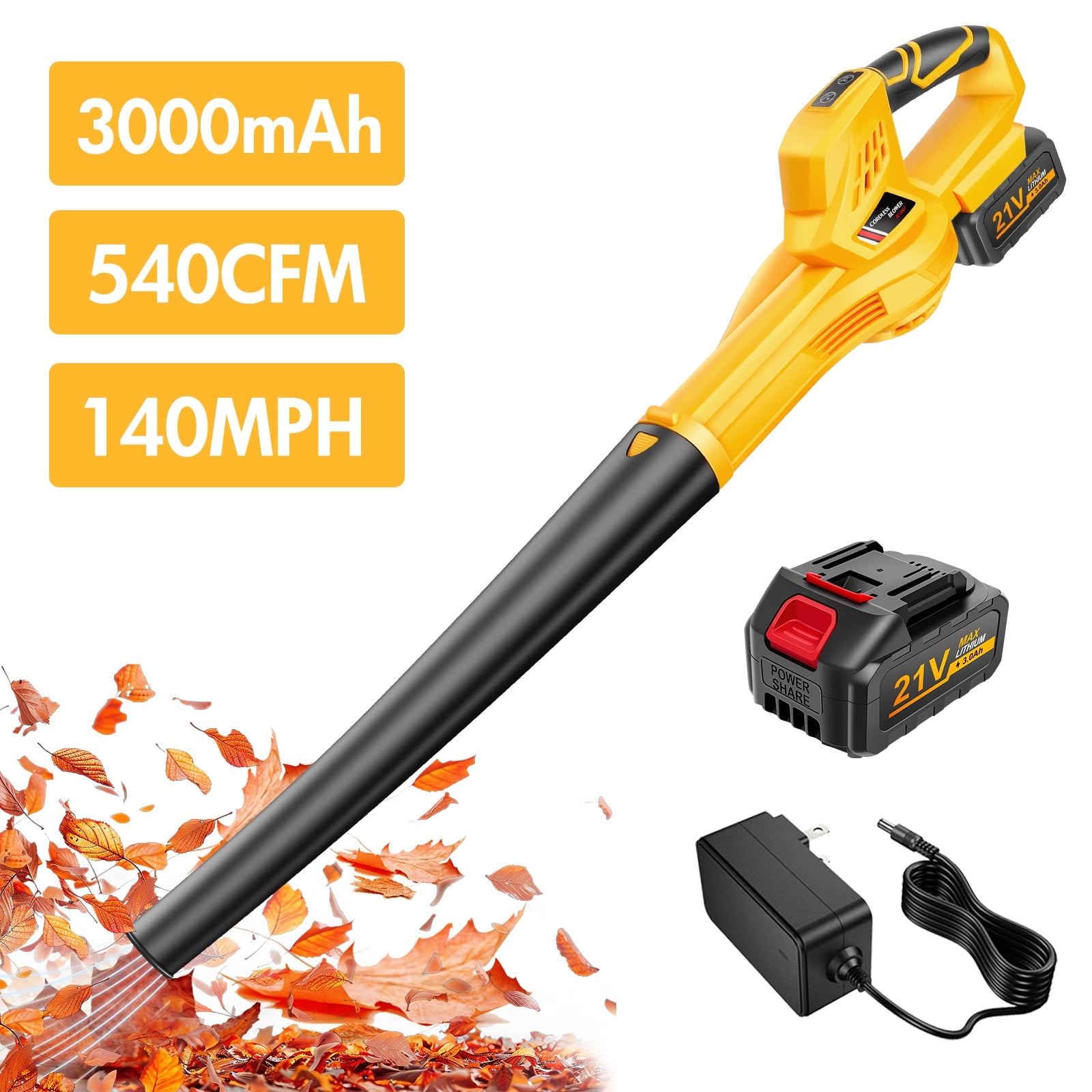BLACK DECKER 40V MAX Lithium Cordless Sweeper Blower with Battery Charger Walmart