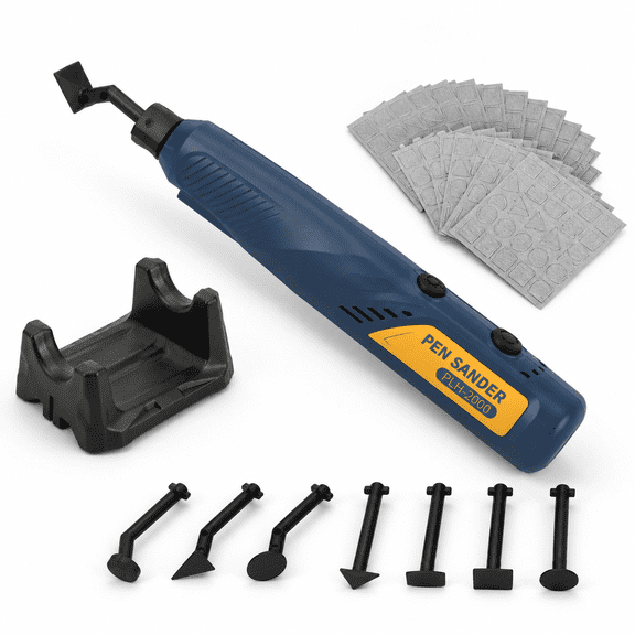 Cordless Mini Pen Sander, 5-Speed, Rechargeable with LED Light, For Sanding, Polishing, Finishing, DIY Crafts