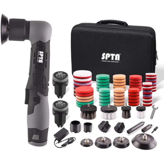Cordless Mini Polisher, 12V Cordless Multi Polisher, Micro Cordless Scratches Killer Car Polisher RO/DA Mini Auto Machine Sets With Polishing Pad And Wool Pads for polishing, Sanding and Cleaning