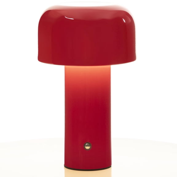 Cordless Mushroom Table Lamp,Portable Table Lamp,Dimmable Rechargeable Modern Touch Lamp,(A-Wine Red)