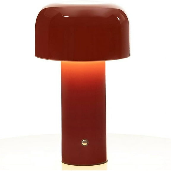 Cordless Mushroom Table Lamp,Portable Table Lamp,Dimmable Rechargeable Modern Touch Lamp,Small Bedside Lamp,Battery Operated Lamp,Night Light for Indoor Outdoor(Green)
