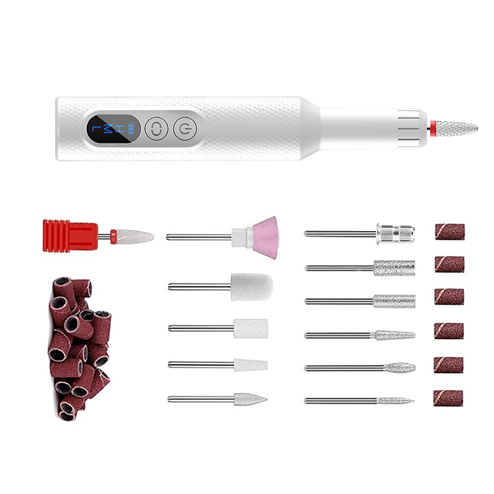 Cordless Nail Drill Machine Advanced Nail Drill Bits Convenient Charging Base User-Friendly for Flawless Nails