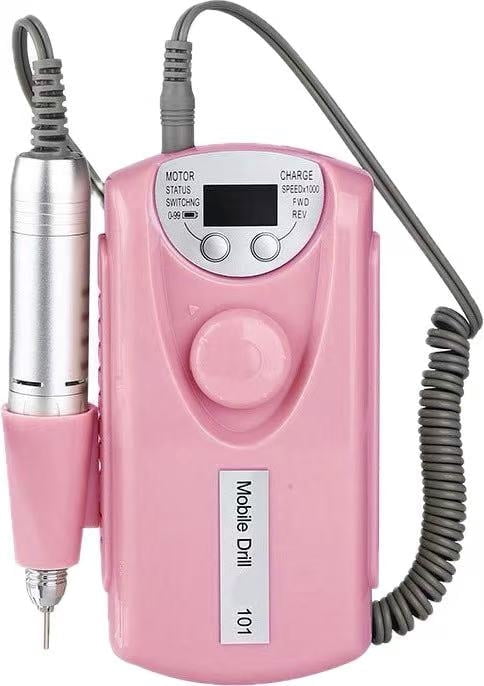 Cordless Nail Drill Pro: 30000 RPM Rechargeable Electric Nail File, Lightweight & Quiet for Acrylic, Gel Nails, Manicures & Pedicures – Professional & Home Use