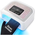 thumbnail image 1 of Cordless Nail Lamp, Rechargeable UV Nail Lamp for Gel Nails, LED Nail Lamp with 4 Timer Modes, Gel Nail Light Decorate with Sparkling Nail Rhinestones Diamond (Sparkly Diamond and White), 1 of 5