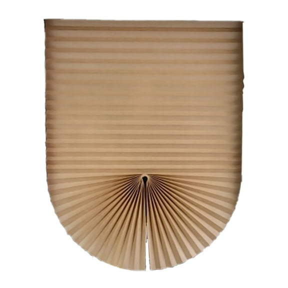 Cordless No-Drill Adjustable Window Blinds, Temporary Stick-On Pleated Paper Shades for Privacy & Light Control, UV Protection Easy to Cut & Install for Nursery Bedroom Bathroom