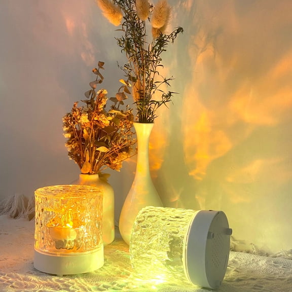 Cordless Northern Aurora Borealis Light Projector for Bedroom-Water Ripple Ocean Wave Projector Light-Shower Lamp-Teen Girl Gifts Trendy Stuff-Shower Mood Light-Bathroom Night Light-Ambient Lighting