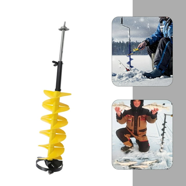 Cordless Nylon Ice Drill Auger 8" Diameter Ice Fishing Drill with