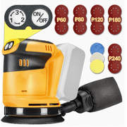 Cordless Orbital Sander, 5 Inch Random Orbital Sander Compatible with DeWalt 20V Battery, 3 Variable Speed Electric Sander Polisher for Wood Drywall Furniture, Tool Only Battery Not Included