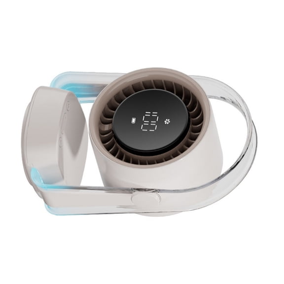 Cordless Oscillating Fan 3500mAh Battery Long Runtimes Quiet Operation Blue Ambients Light For Home Office Cooling