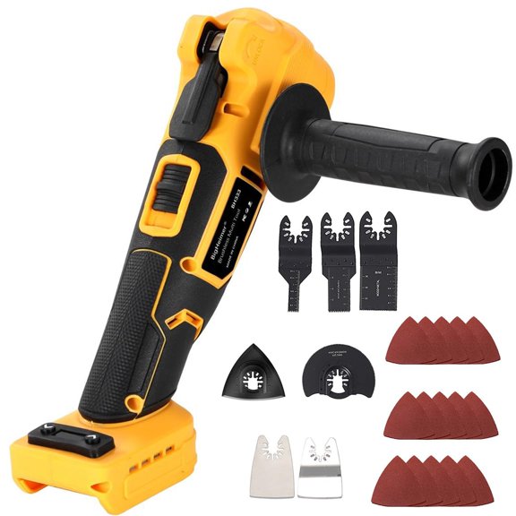 Cordless Oscillating Multi-Tool Compatible with DeWalt 20V MAX Batteries,Brushless Motor with Auxiliary Handle for Cutting, Scraping, Sanding, 6 Variable Speed