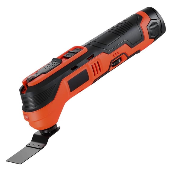 Cordless Oscillating Tool, 12V Multitool Oscillating Saw Tool with 6 Variable Speeds 6000 - 17500 OPM, 3.2 Oscillation Angle, 2.0Ah Battery Pack & Charger, 8PCS Saw Accessories & LED Work Light