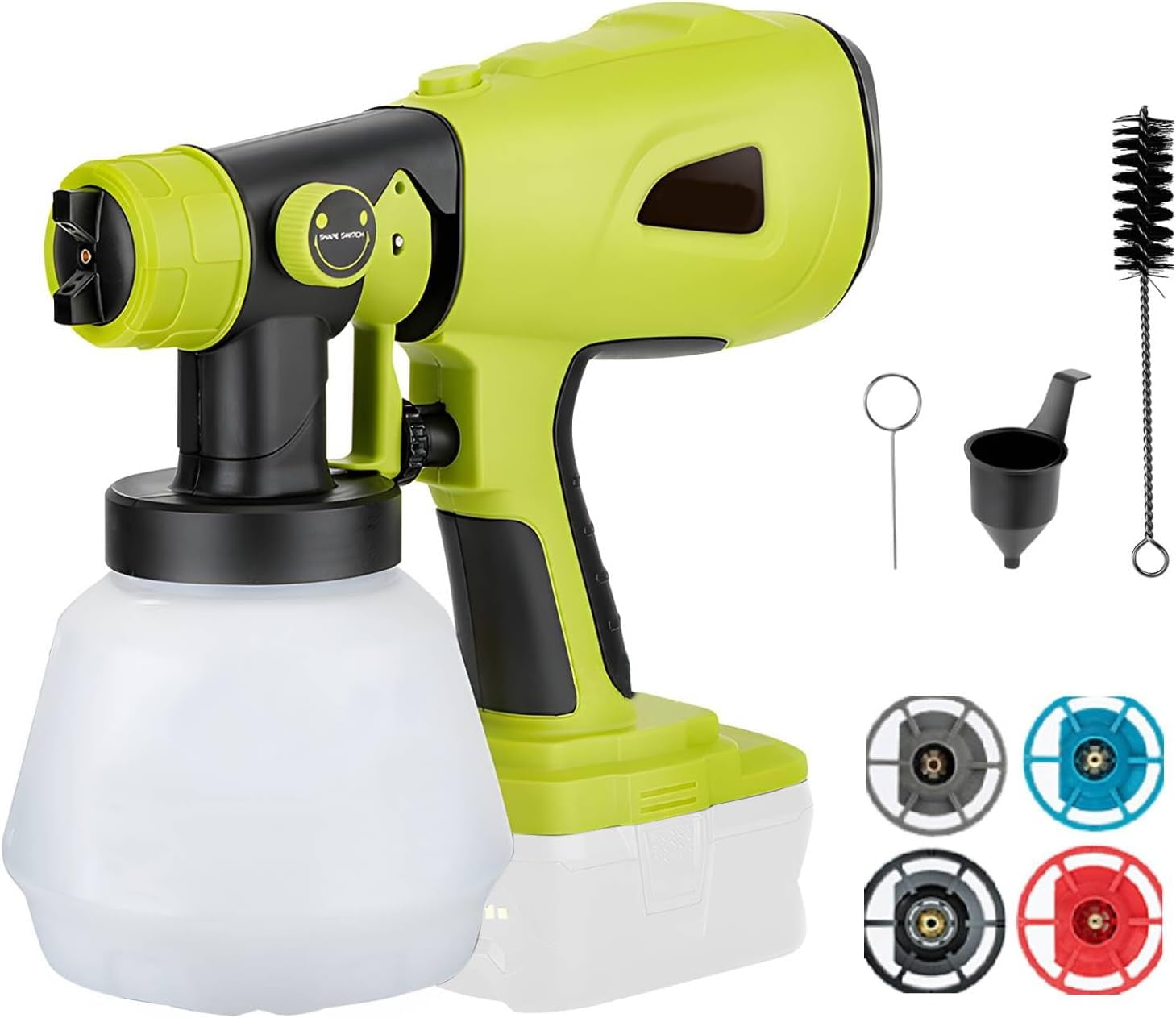 Cordless Paint Sprayer for Ryobi 18V Battery, HVLP Handheld Electric ...