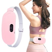 Cordless Period Cramp Relief Massager Belt Pink & White Belt